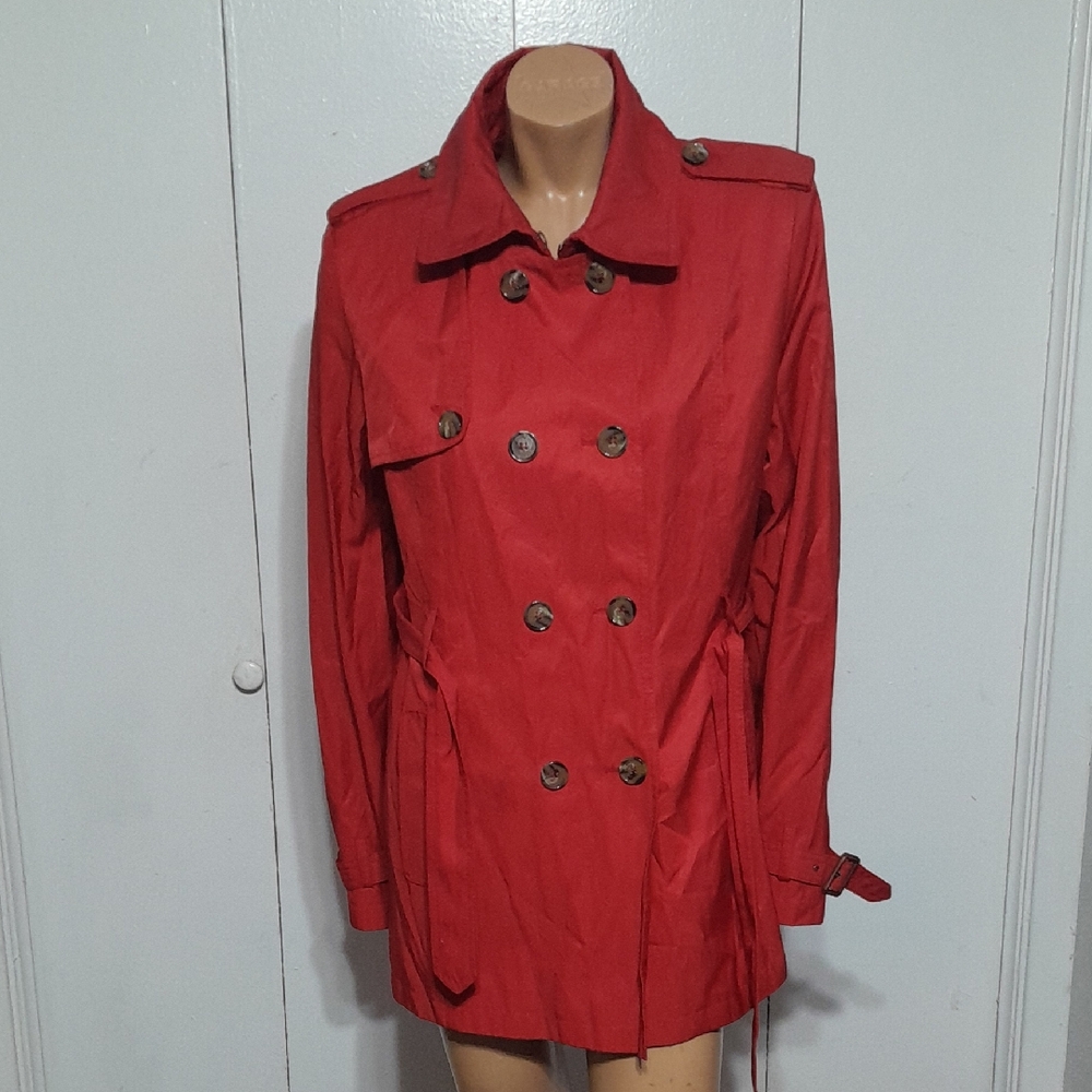 Tommy Hilfiger Red Women's Trench Coat